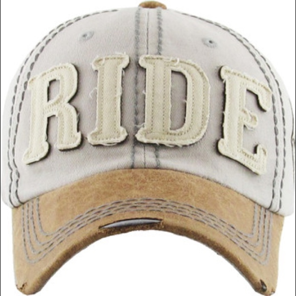 RIDE Distressed Baseball Cap - Picture 15 of 16